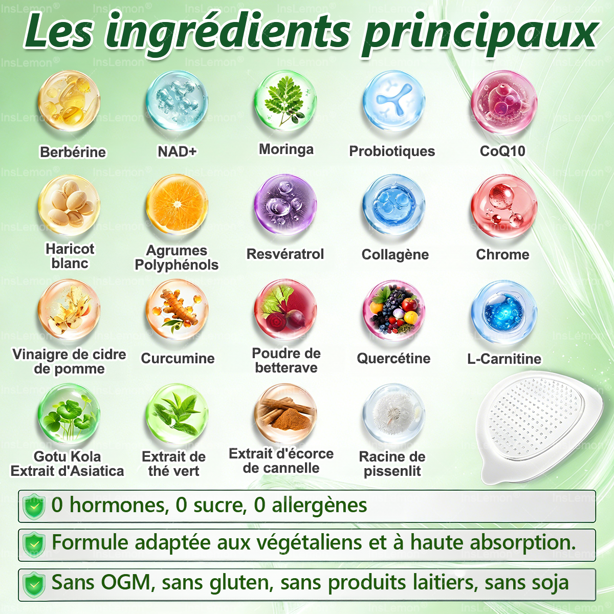 Magasin Officiel |𝐈𝐧𝐬𝐋𝐞𝐦𝐨𝐧® Moringa & Bérbérine 10-en-1 Patch Nanomicro-aiguilles Avancé👩🏻🌸 (Une application quotidienne, résultats visibles en 7 jours) 🌱 Obésité, Diabète, Apnée du sommeil, Problèmes articulaires🚚