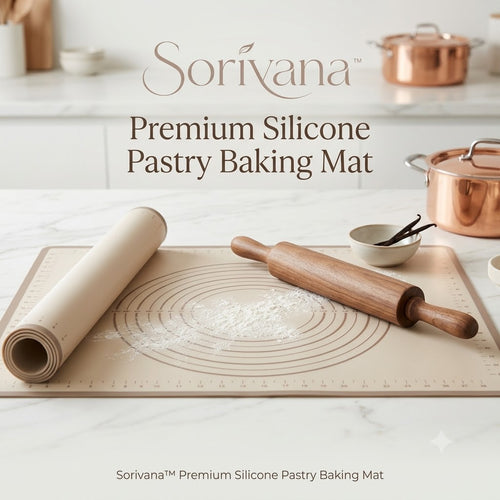 𝑺𝒐𝒓𝒊𝒗𝒂𝒏𝒂™ Premium Silicone Pastry Baking Mat